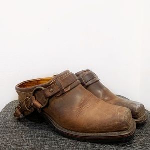 Frye Belted Harness Mule size 8